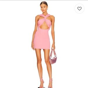 Camila Coelho Anika Dress in baby pink.